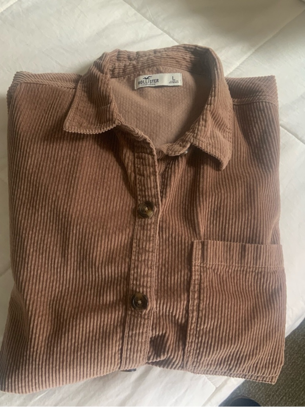 Hollister corduroy shacket